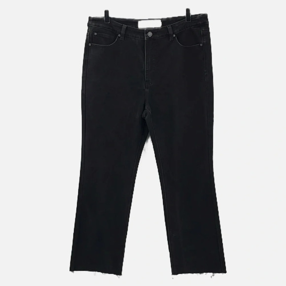 Soft Surroundings The Ultimate Cropped Bootcut Jeans in Washed Black - Size 12 - Picture 2 of 6